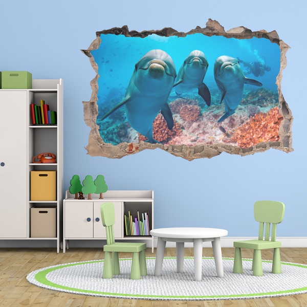 Wall Stickers: Happy Dolphins