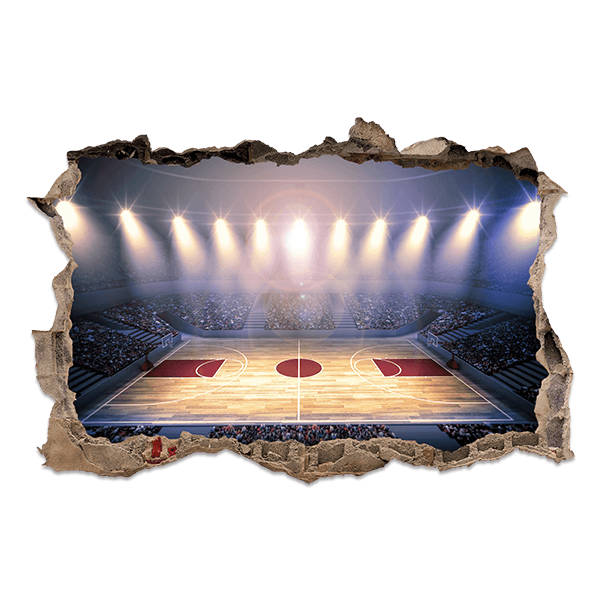 Wall Stickers: Basketball court