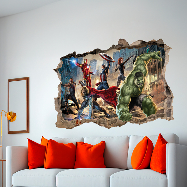 Wall Stickers: Avengers in the City