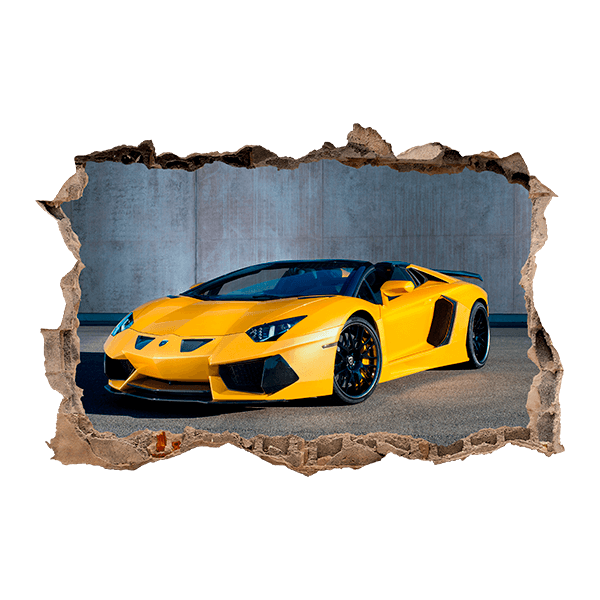 Wall Stickers: Lamborghini Yellow