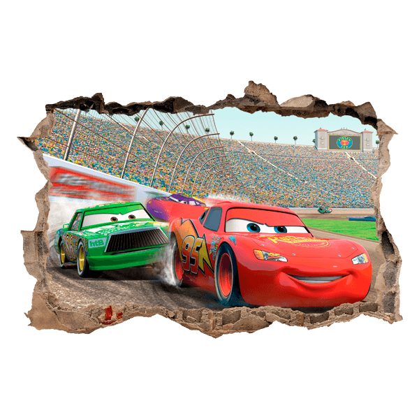 Wall Stickers: Wall sticker Hole Rayo McQueen in Carrera