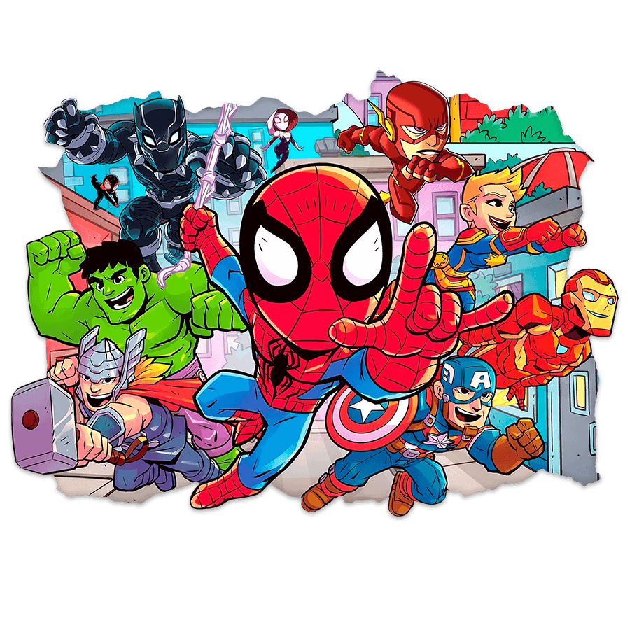 Stickers for Kids: Spider-Man & Avengers Broken