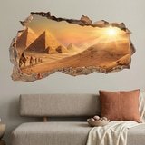 Wall Stickers: Wall Hole Pyramids of Egypt 4