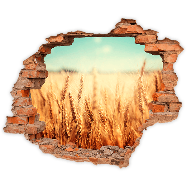 Wall Stickers: Hole Wheat field