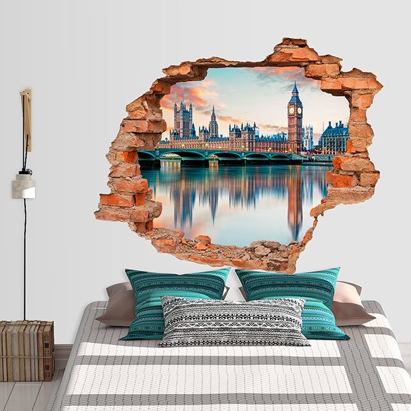 Wall Stickers: Hole London and the River Thames