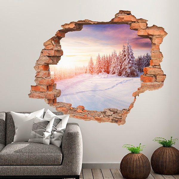 Wall Stickers: Hole Dawn in winter