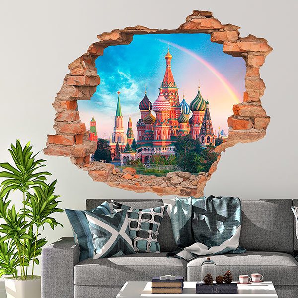 Wall Stickers: Hole Moscow Cathedral