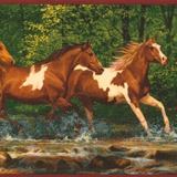 Wall Stickers: Horses running 4
