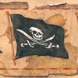 Stickers for Kids: Wall border Pirates 4