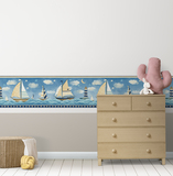 Stickers for Kids: Wall border boats 4