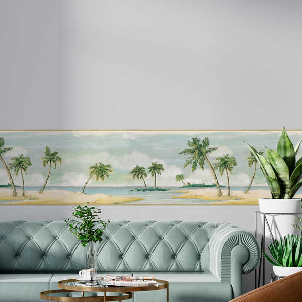 Wall Stickers: Wall Border palm trees