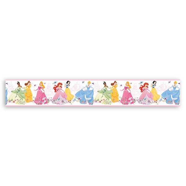 Stickers for Kids: Wall border Disney Princesses dancing