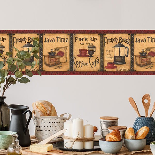 Wall Stickers: Wall border coffee