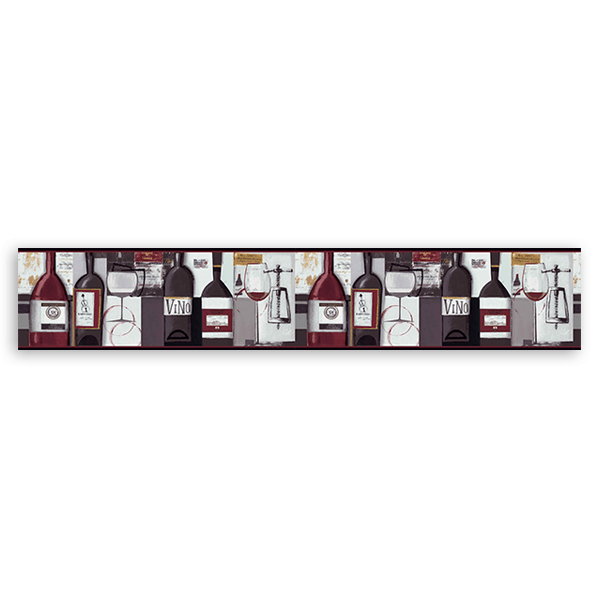 Wall Stickers: Wall border wine