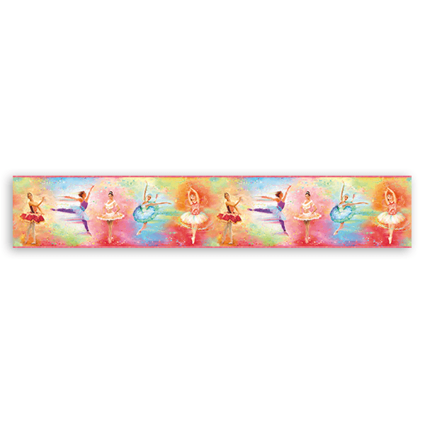 Stickers for Kids: Wall border for children's bethroom Ballet