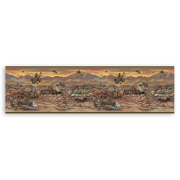 Wall Stickers: Wall Border army