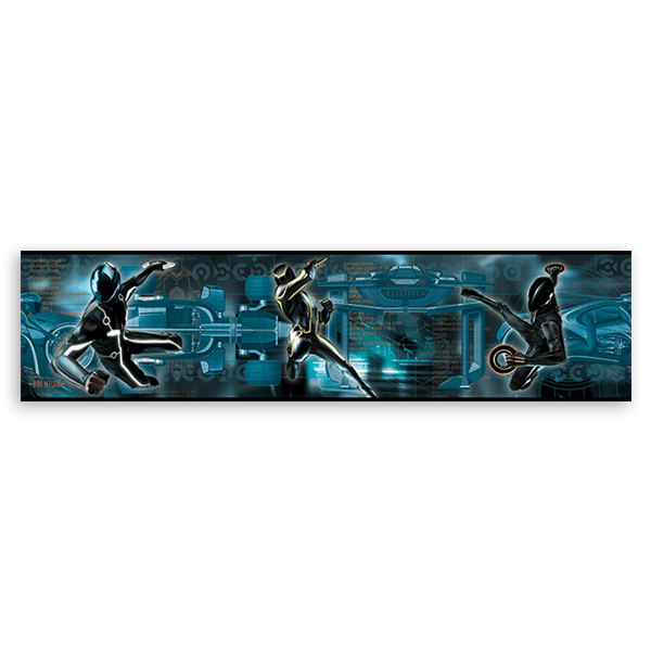 Stickers for Kids: Wall Border Tron