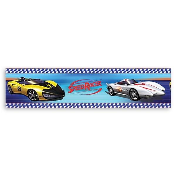 Stickers for Kids: Wall Border Speed Racer