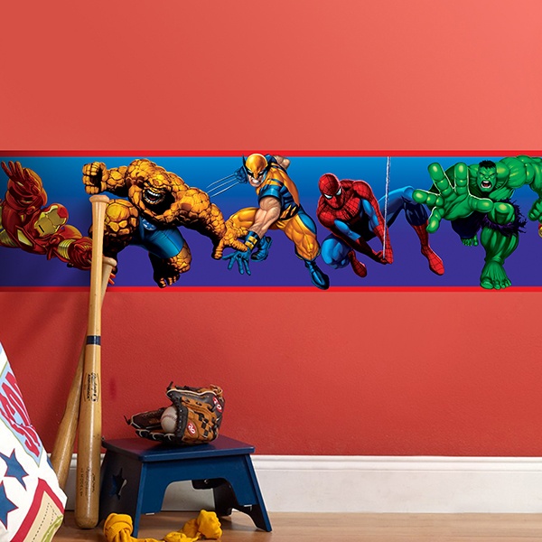 Stickers for Kids: Wall Border Marvel Heroes