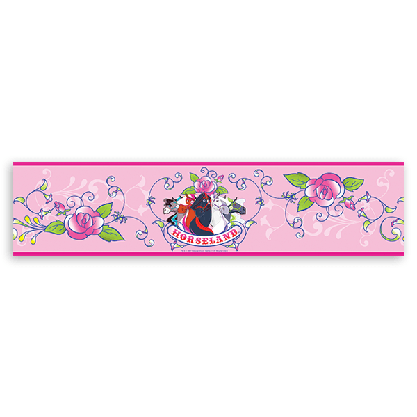 Stickers for Kids: Self adhesive borders for nursery Horseland