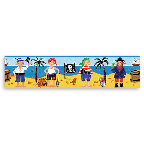 Stickers for Kids: Wall Border Pirates and Buccaneers