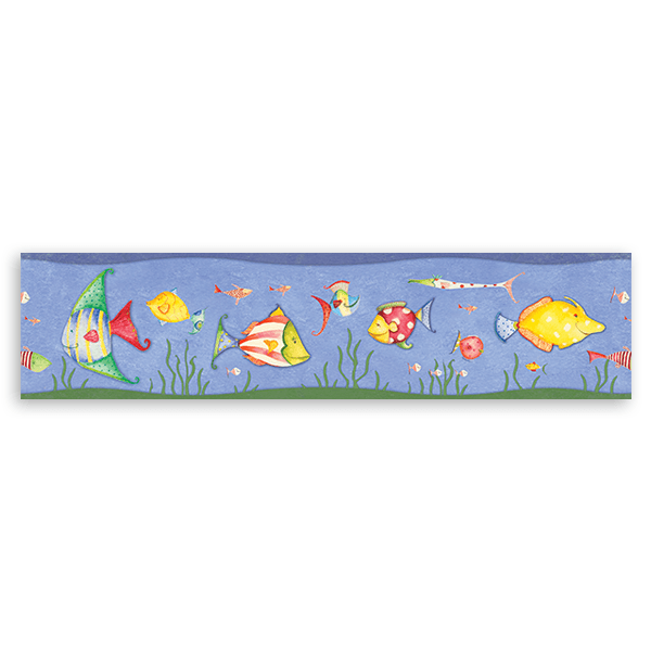 Stickers for Kids: Wall border for baby room Circus Fish