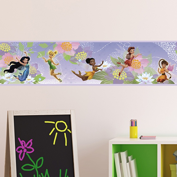 Stickers for Kids: Wall Border Tinker Bell and the fairies