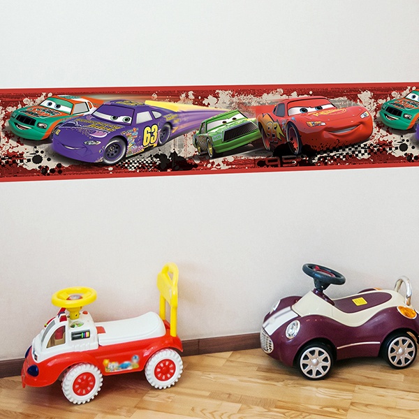 Stickers for Kids: Wall Border Cars Nascar