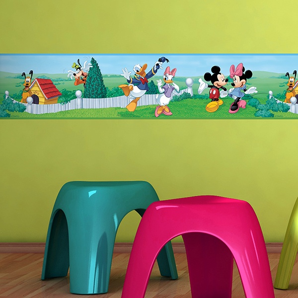 Stickers for Kids: Wall Border Mickey and his friends