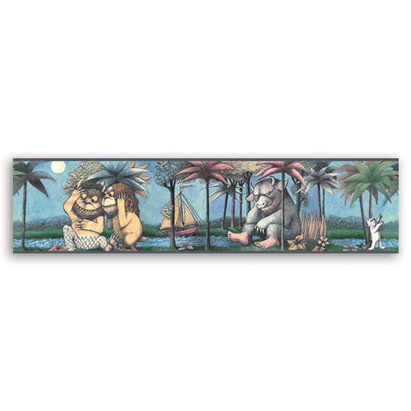 Stickers for Kids: Wall Border Monsters