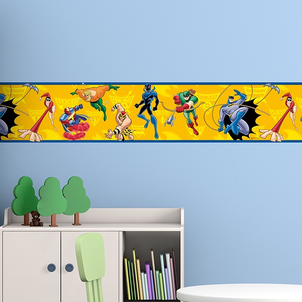 Stickers for Kids: Wall Border Heroes DC comics