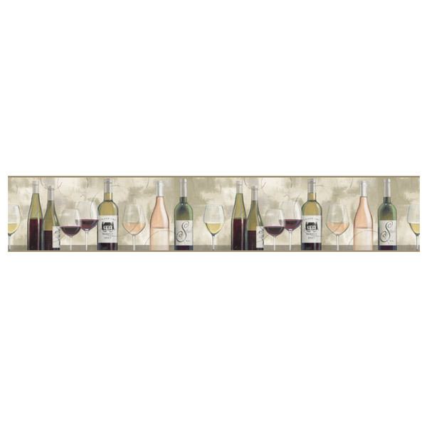 Wall Stickers: Wine Bottles and Wine Glasses