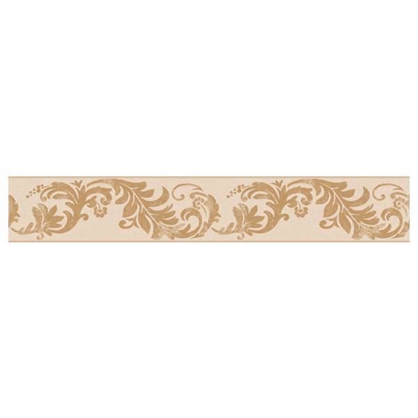 Wall Stickers: Ornamental Flowers in Brown