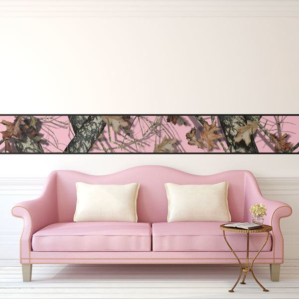 Wall Stickers: Branches on a Pink Background