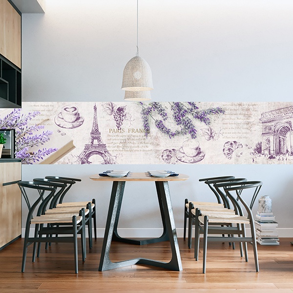 Wall Stickers: Lavender and Paris