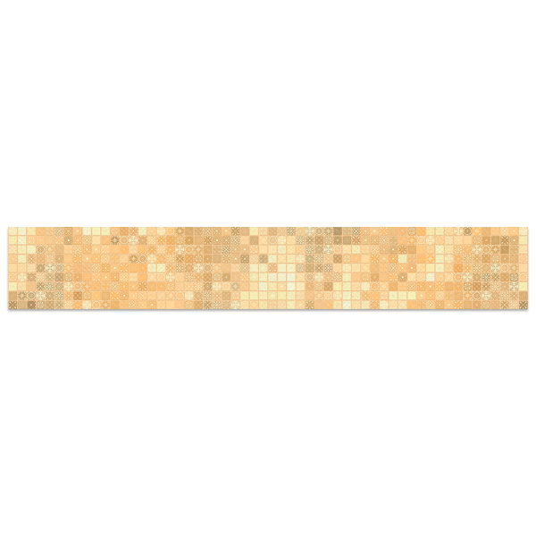 Wall Stickers: Ornamental tiles in cream tones