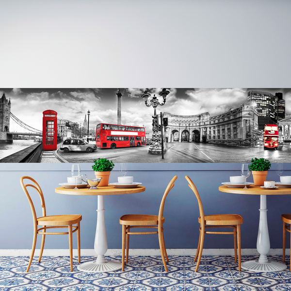 Wall Stickers: London red tones