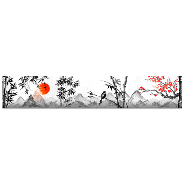 Wall Stickers: Japanese style landscape