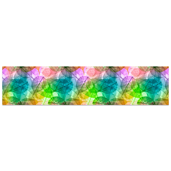 Wall Stickers: Rainbow leaves