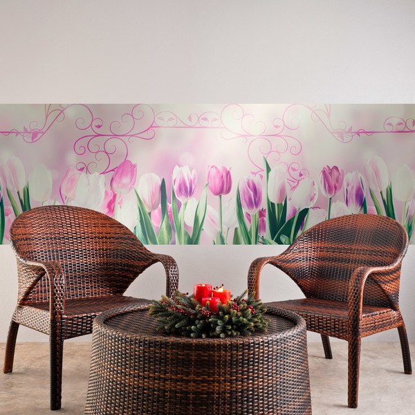 Wall Stickers: Tulips and ornaments