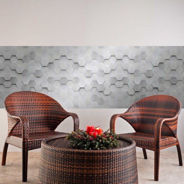Wall Stickers: Grey Hexagons