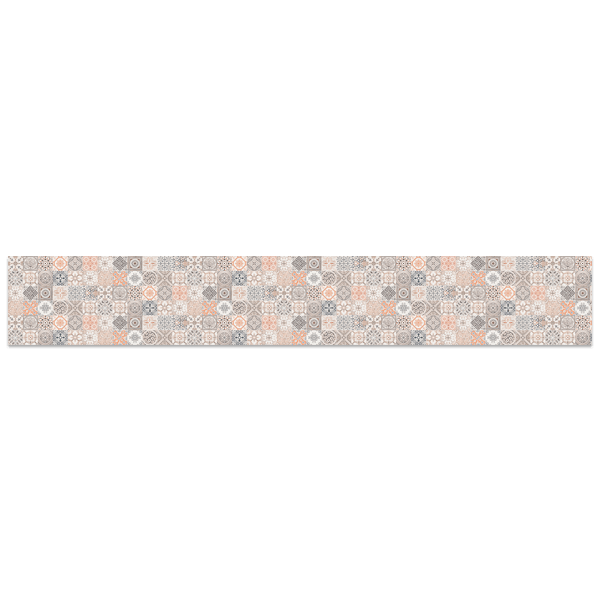 Wall Stickers: Tiles in salmon
