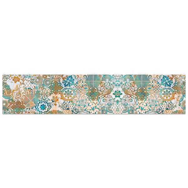 Wall Stickers: Peacock ornamental print