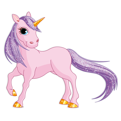 Stickers for Kids: Pink Pony Unicorn