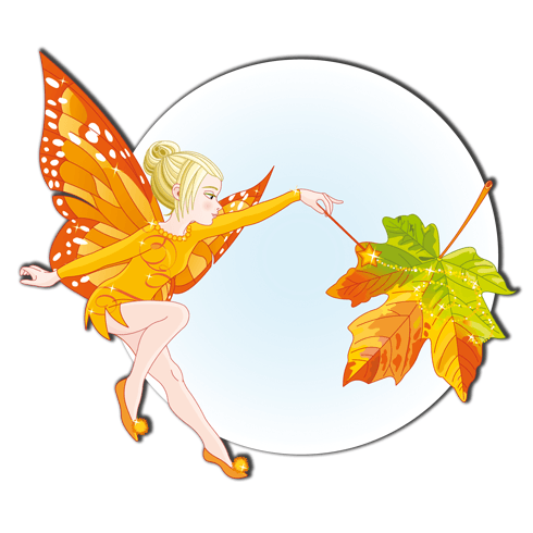 Stickers for Kids: Autumn Fairy Butterfly
