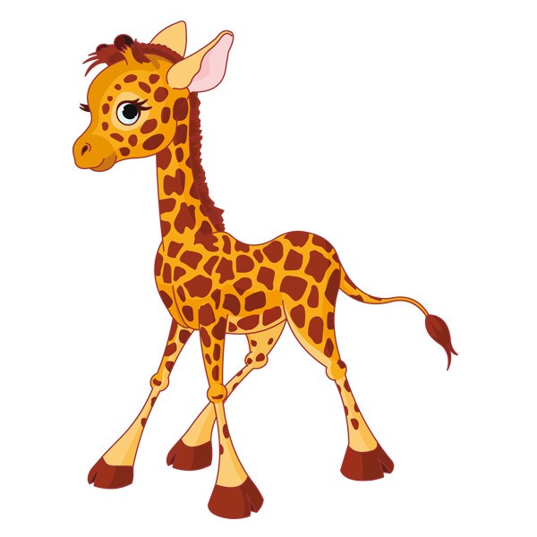 Stickers for Kids: Giraffe puppy