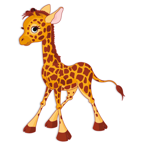 Stickers for Kids: Giraffe puppy