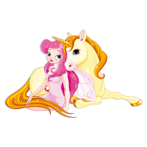 Stickers for Kids: Princess and Unicorn