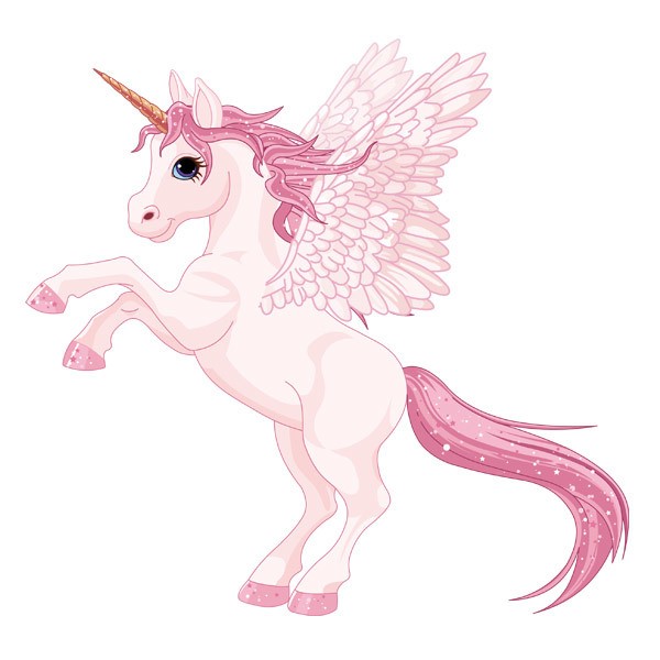 Wall Stickers: Unicorn with pink wings