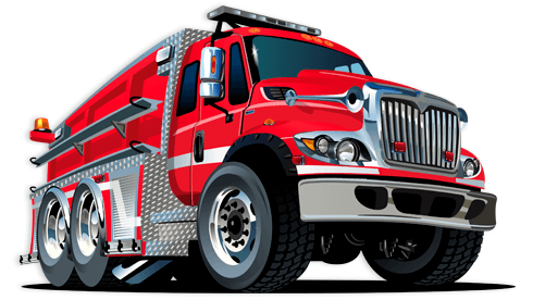 Stickers for Kids: Fire truck 2